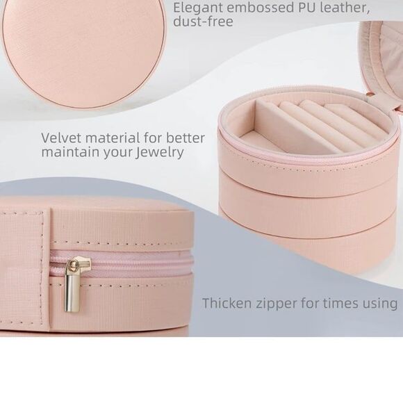 NWT Celosia Travel Jewelry Organizer, with detachable portable  travel case pink - Picture 2 of 12